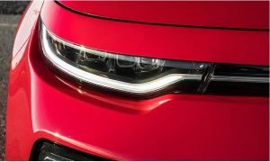 Red Kia Soul Headlight
