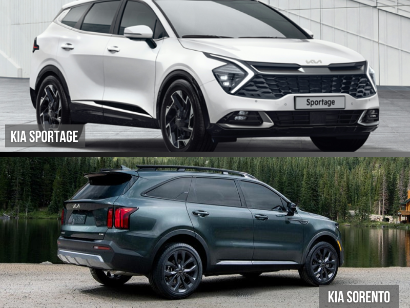 Vehicles Similar To Kia Sorento
