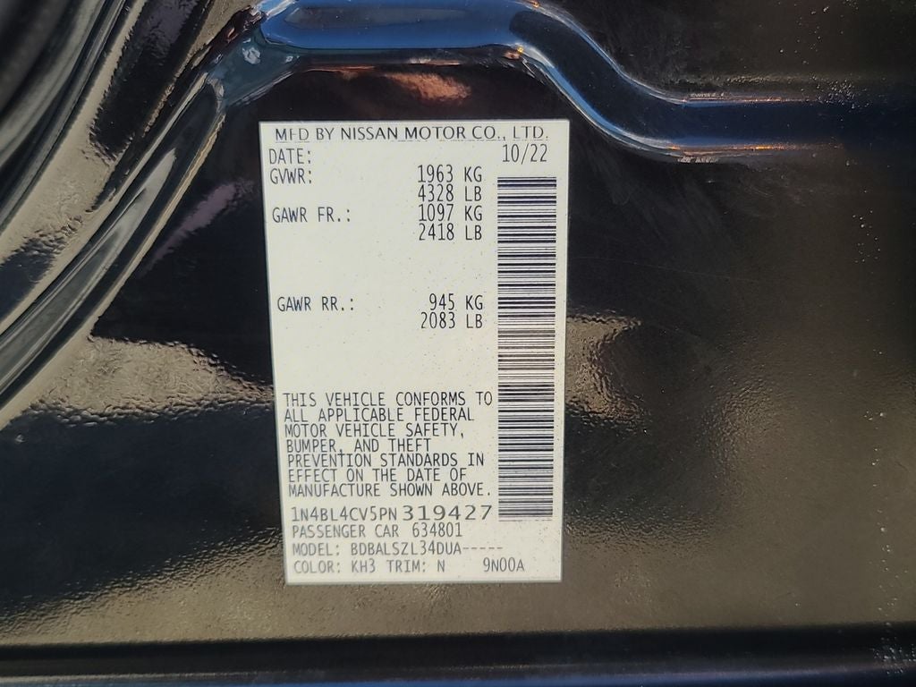 2023 Nissan Altima 2.5 SR