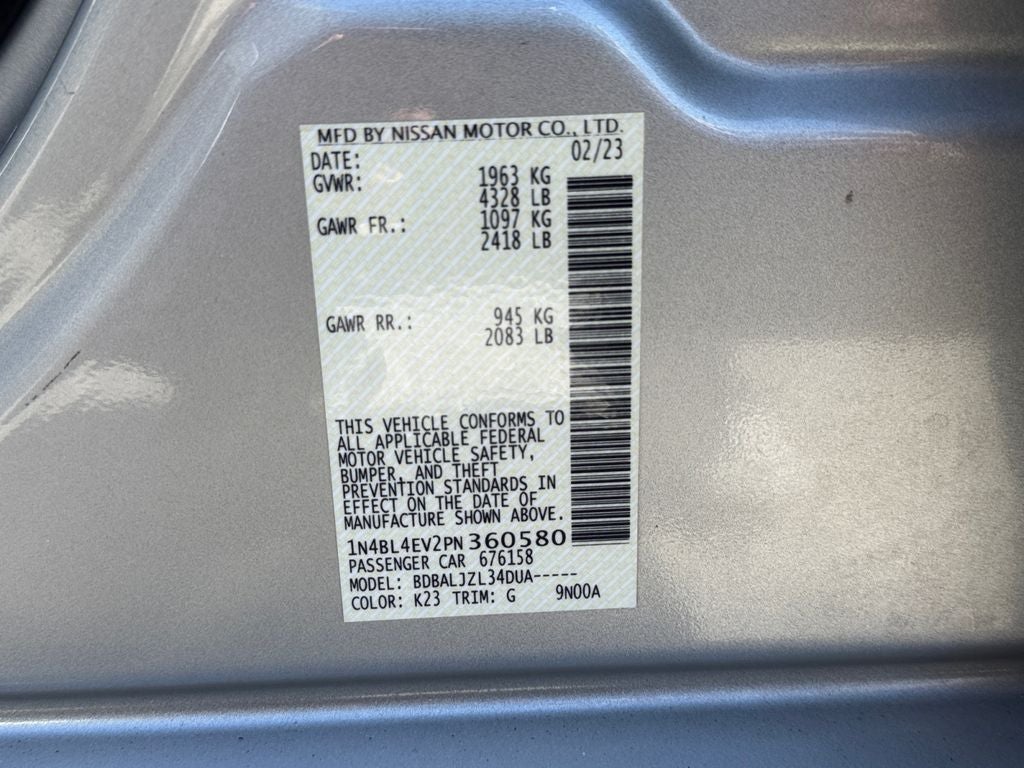 2023 Nissan Altima 2.5 SL