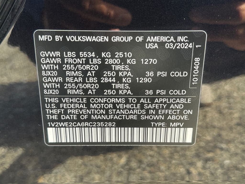 2024 Volkswagen Atlas Cross Sport 2.0T SE w/Technology