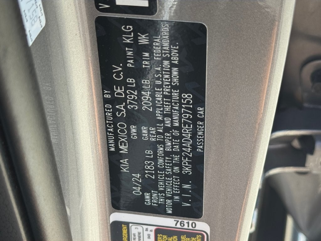 2024 Kia Forte LXS