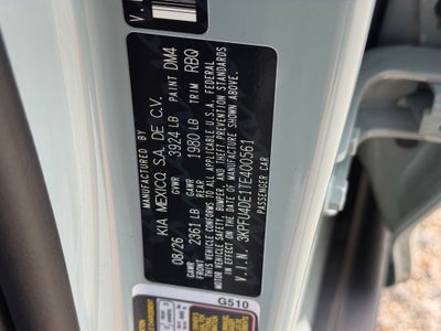 2026 Kia K4 EX