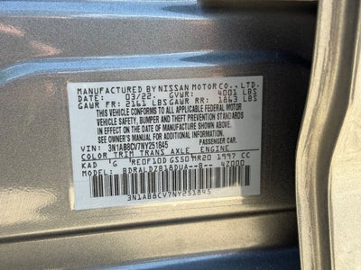 2022 Nissan Sentra SV