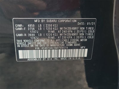 2021 Subaru Outback 2.5i