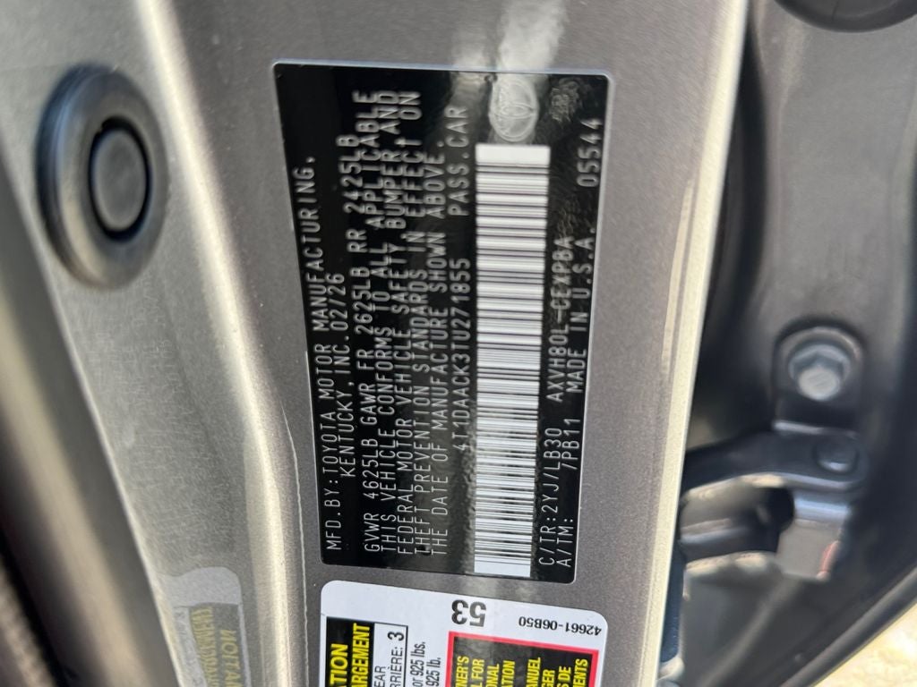 2026 Toyota Camry XSE Panoramic Roof
