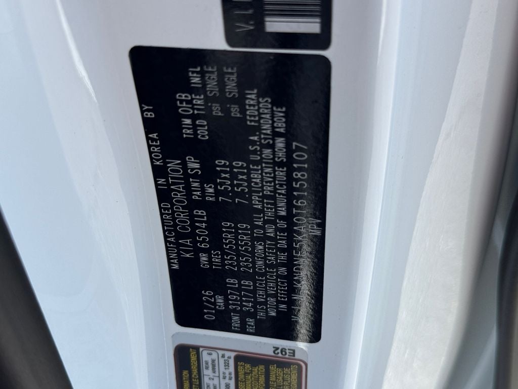 2026 Kia Carnival Hybrid SX