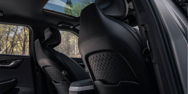 view of the backside of the front seats in the 2024 kia ev6