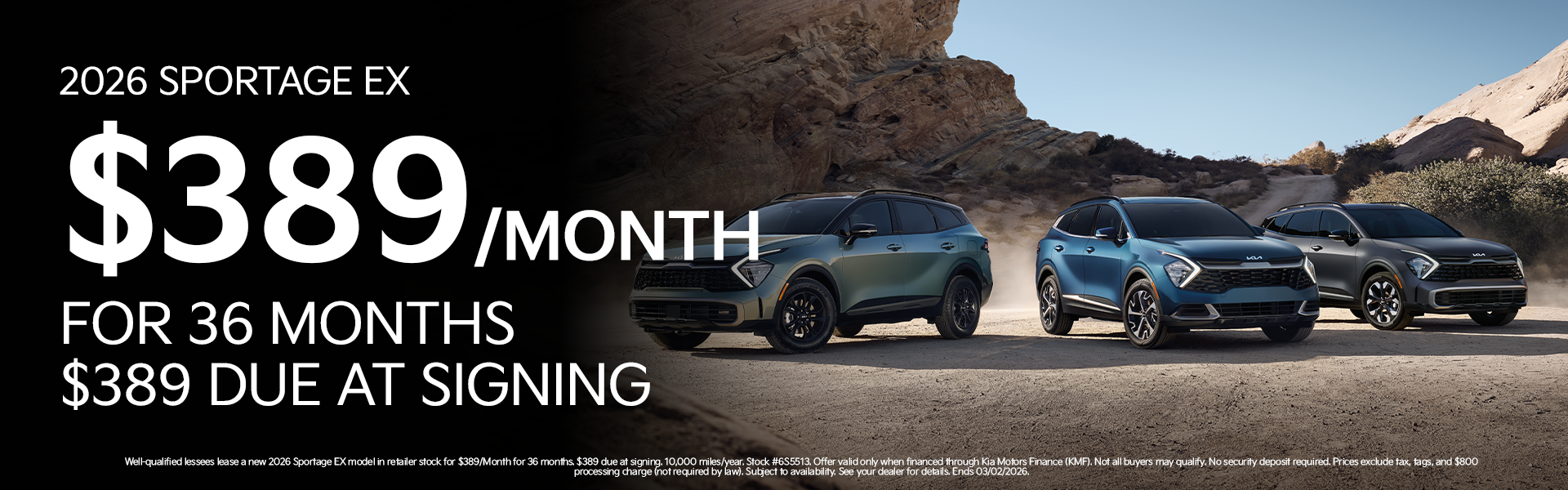 New 2026 Sportage EX