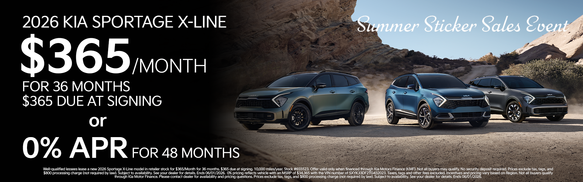 New 2026 Sportage X-Line